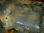 Serial number on a stripped engine block